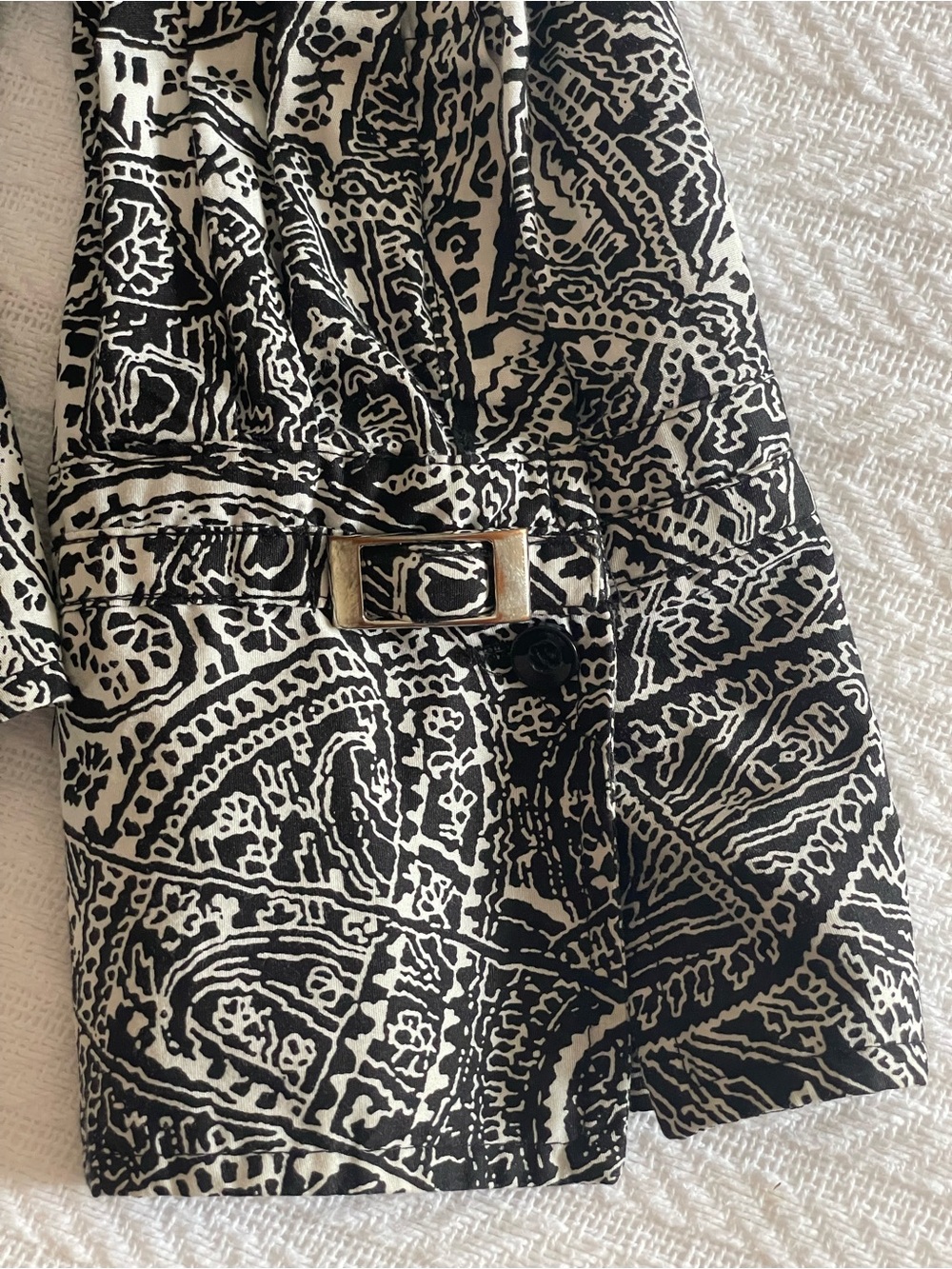 Alfani Women's Black & White Button-Up Blouse, 24W - Picture 4 of 6